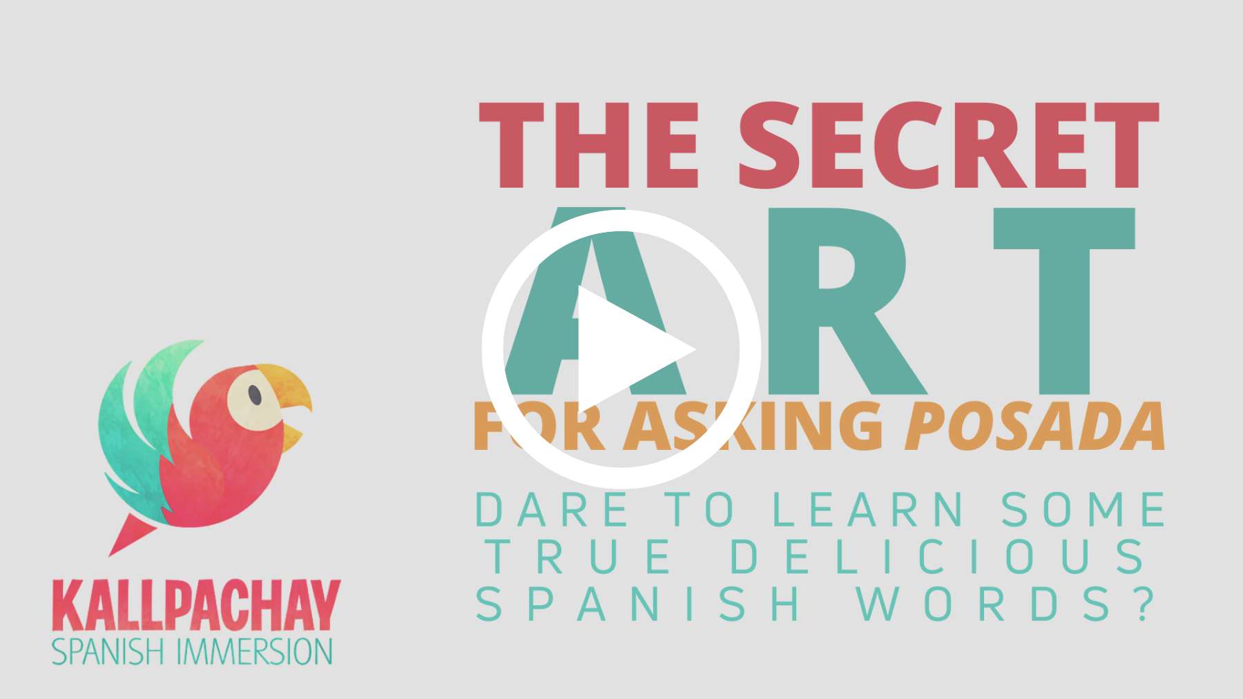 Click to watch a video about The #Secret #Art for Asking #Posada